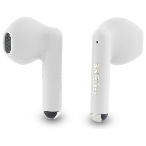 Guess słuchawki Bluetooth GUTWSJ14ESGH TWS + stacja dokująca biały/white Printed Classic Logo Guess słuchawki Bluetooth GUTWSJ14ESGH TWS + stacja dokująca biały/white Printed Classic Logo