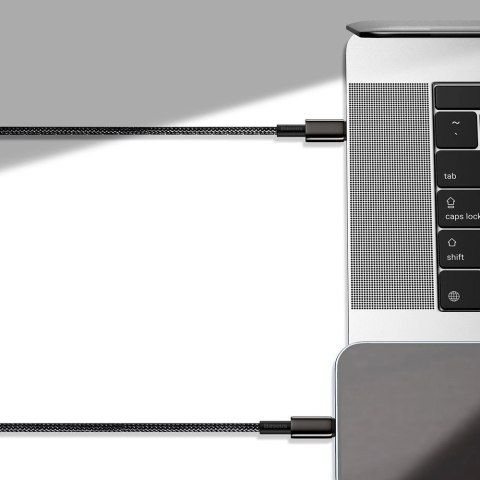 Kabel Baseus CATLWJ-A01 Lightning - USB-C PD 20W 480Mb/s 2m - czarny Kabel Baseus CATLWJ-A01 Lightning - USB-C PD 20W 480Mb/s 2m - czarny