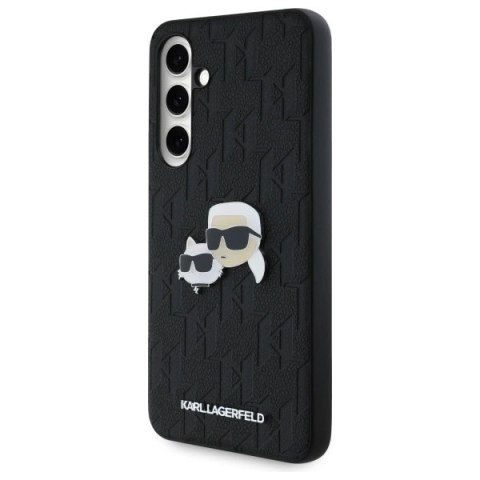 Karl Lagerfeld KLHCS24FEPGKLKCPK Sam S24 FE S721 czarny/black hardcase Monogram Karl&Chaoupette Head Pin Karl Lagerfeld KLHCS24FEPGKLKCPK Sam S24 FE S721 czarny/black hardcase Monogram Karl&Chaoupette Head Pin