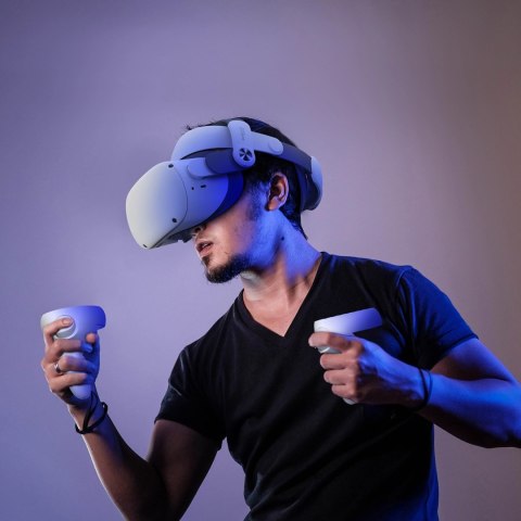 Pasek odciążający BoboVR M2+ do gogli VR Meta Quest 2 - biało-czarny Pasek odciążający BoboVR M2+ do gogli VR Meta Quest 2 - biało-czarny