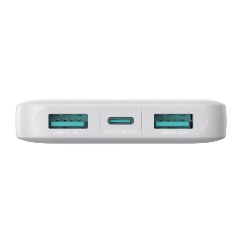 Powerbank Joyroom JR-PBF12 10000mAh 2.4A 2x USB-A 1x USB-C - biały Powerbank Joyroom JR-PBF12 10000mAh 2.4A 2x USB-A 1x USB-C - biały