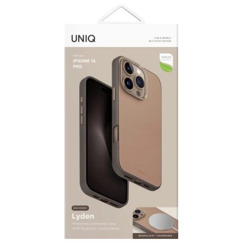 UNIQ etui Lyden DS iPhone 16 Pro 6.3" Magclick Charging brązowo-szary/flint grey UNIQ etui Lyden DS iPhone 16 Pro 6.3" Magclick Charging brązowo-szary/flint grey