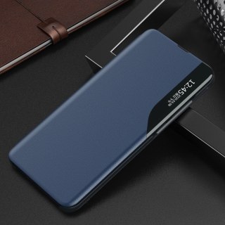 Eco Leather View Case etui do Samsung Galaxy S25 z klapką podstawka - niebieskie
