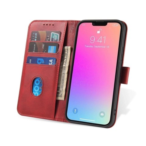 Etui Magnet Case z klapką do Samsung Galaxy A16 / A16 5G - czerwone