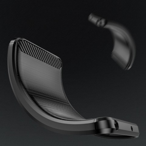 Etui silikonowe Carbon Case do Samsung Galaxy S25+ - czarne