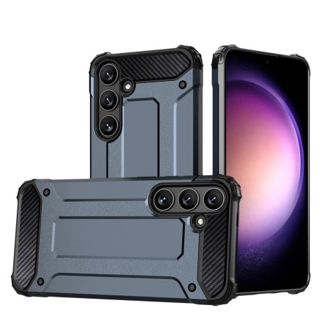 Hybrid Armor etui na Samsung Galaxy S25 pancerny hybrydowy pokrowiec - czarne