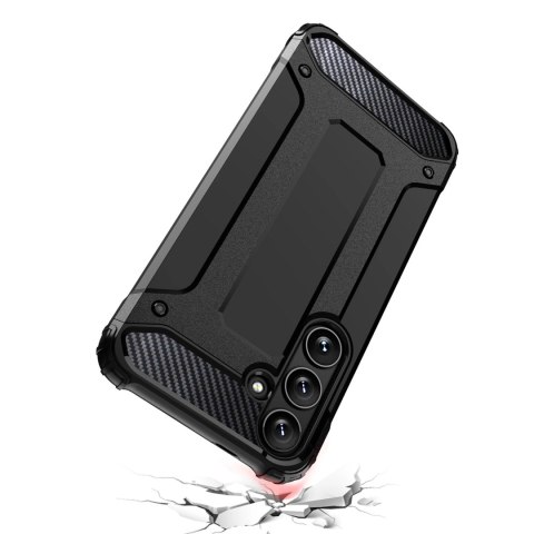 Hybrid Armor etui na Samsung Galaxy S25 pancerny hybrydowy pokrowiec - czarne