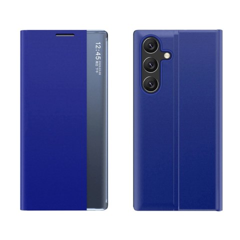 New Sleep Case etui do Samsung Galaxy A16 / A16 5G pokrowiec z klapką i podstawką - niebieskie