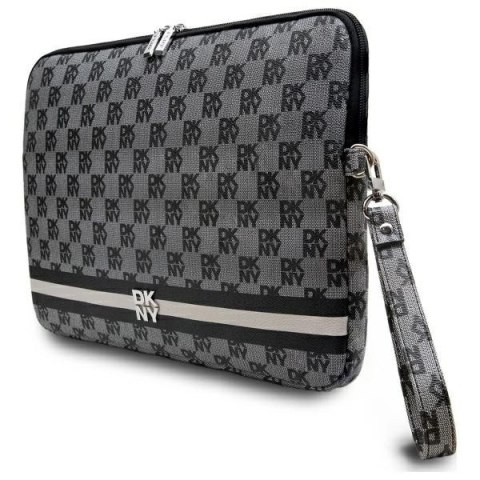 Pokrowiec na laptopa DKNY Sleeve Checkered Pattern Printed Stripes 14" - czarny Pokrowiec na laptopa DKNY Sleeve Checkered Pattern Printed Stripes 14" - czarny