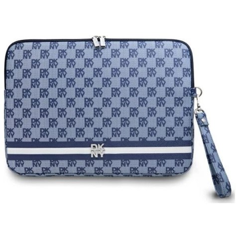 Pokrowiec na laptopa DKNY Sleeve Checkered Pattern Printed Stripes 14" - niebieski Pokrowiec na laptopa DKNY Sleeve Checkered Pattern Printed Stripes 14" - niebieski