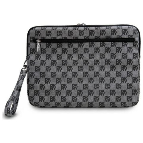 Pokrowiec na laptopa DKNY Sleeve Checkered Pattern Printed Stripes 16" - czarny Pokrowiec na laptopa DKNY Sleeve Checkered Pattern Printed Stripes 16" - czarny