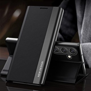 Sleep Case Pro etui do Samsung Galaxy S24 FE z klapką i podstawką - czarne
