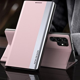 Sleep Case Pro etui do Samsung Galaxy S25 Ultra z klapką i podstawką - różowe