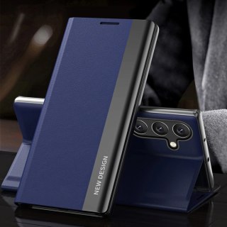 Sleep Case Pro etui do Samsung Galaxy S25+ z klapką i podstawką - niebieskie
