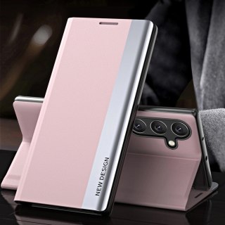 Sleep Case Pro etui do Samsung Galaxy S25+ z klapką i podstawką - różowe