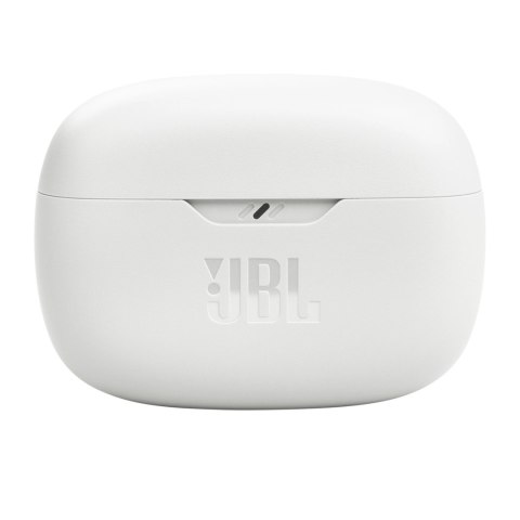 Słuchawki JBL Wave Beam bezprzewodowe dokanałowe Bluetooth 5.2 IP54 IPX2 - białe Słuchawki JBL Wave Beam bezprzewodowe dokanałowe Bluetooth 5.2 IP54 IPX2 - białe
