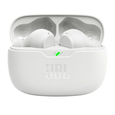 Słuchawki JBL Wave Beam bezprzewodowe dokanałowe Bluetooth 5.2 IP54 IPX2 - białe Słuchawki JBL Wave Beam bezprzewodowe dokanałowe Bluetooth 5.2 IP54 IPX2 - białe