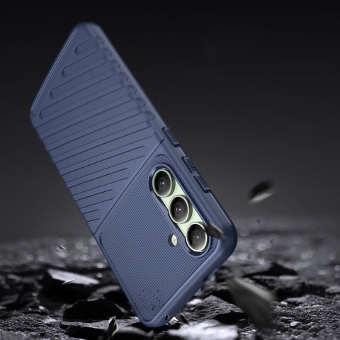 Thunder Case etui do Samsung Galaxy S24 FE silikonowy pancerny pokrowiec - niebieskie