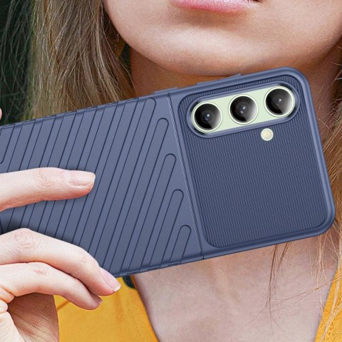Thunder Case etui do Samsung Galaxy S24 FE silikonowy pancerny pokrowiec - niebieskie