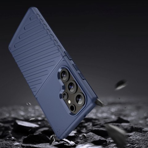 Thunder Case etui do Samsung Galaxy S25 Ultra silikonowy pancerny pokrowiec - niebieskie