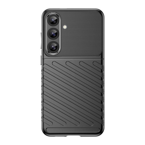 Thunder Case etui do Samsung Galaxy S25+ silikonowy pancerny pokrowiec - czarne