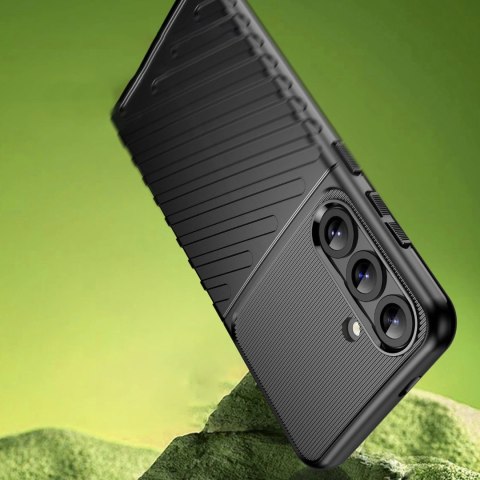 Thunder Case etui do Samsung Galaxy S25+ silikonowy pancerny pokrowiec - czarne