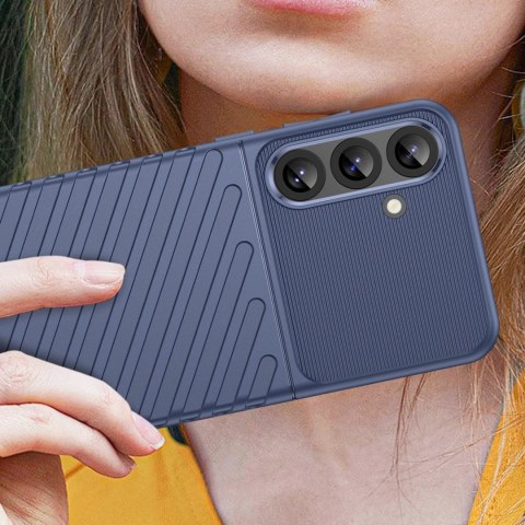 Thunder Case etui do Samsung Galaxy S25+ silikonowy pancerny pokrowiec- niebieskie
