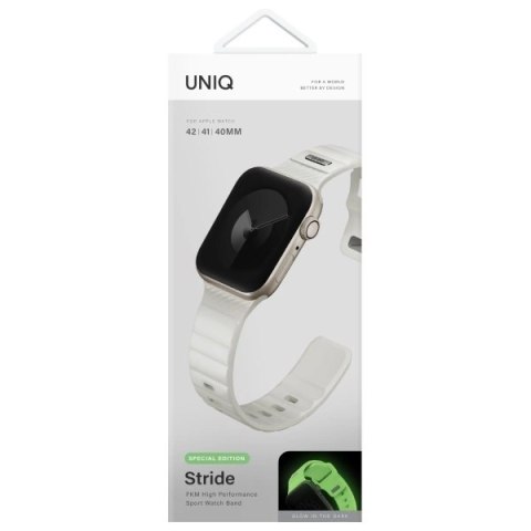 UNIQ pasek Stride SE Apple Watch 42/41/40mm FKM Rubber Strap lume UNIQ pasek Stride SE Apple Watch 42/41/40mm FKM Rubber Strap lume