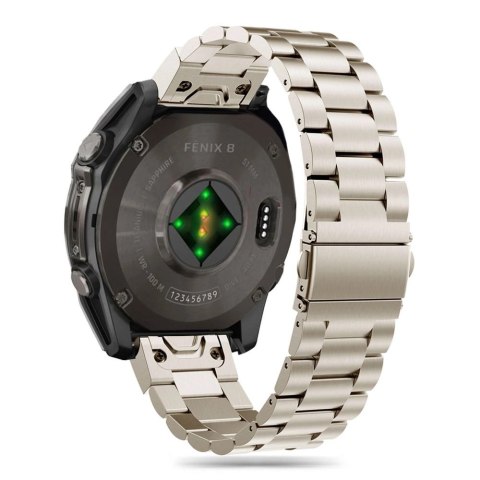 Bransoletka Tech-Protect Stainless na Garmin Fenix 5 / 6 / 6 PRO / 7 / 8 (47 MM) / E - tytanowe