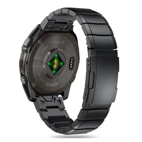 Bransoletka Tech-Protect SteelBand na Garmin Fenix 5 / 6 / 6 PRO / 7 / 8 (47 MM) / E - czarna Bransoletka Tech-Protect SteelBand na Garmin Fenix 5 / 6 / 6 PRO / 7 / 8 (47 MM) / E - czarna