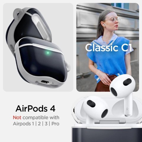 Etui Spigen Classic C1 na AirPods 4 - grafitowe