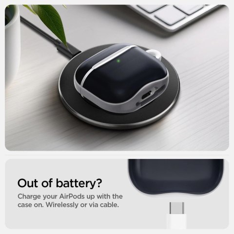 Etui Spigen Classic C1 na AirPods 4 - grafitowe
