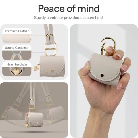 Etui Spigen Cyrill Mini Bag na AirPods 4 - beżowe Etui Spigen Cyrill Mini Bag na AirPods 4 - beżowe