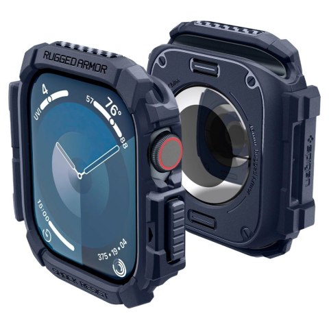 Etui Spigen Rugged Armor na Apple Watch 10 46 mm - granatowe Etui Spigen Rugged Armor na Apple Watch 10 46 mm - granatowe