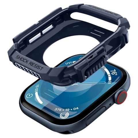 Etui Spigen Rugged Armor na Apple Watch 10 46 mm - granatowe Etui Spigen Rugged Armor na Apple Watch 10 46 mm - granatowe