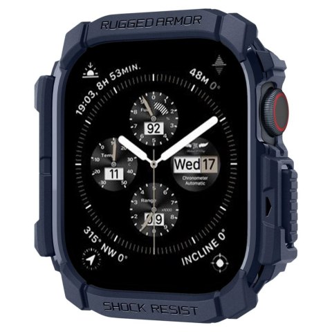 Etui Spigen Rugged Armor na Apple Watch 10 46 mm - granatowe Etui Spigen Rugged Armor na Apple Watch 10 46 mm - granatowe
