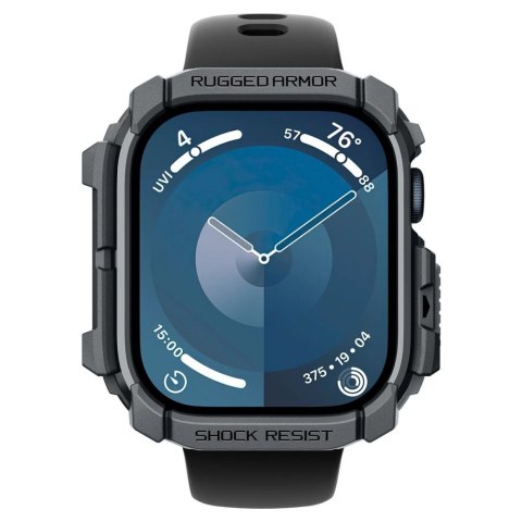 Etui Spigen Rugged Armor na Apple Watch 10 46 mm - szare Etui Spigen Rugged Armor na Apple Watch 10 46 mm - szare