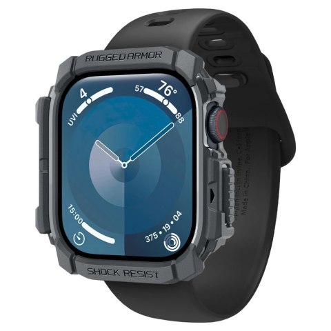 Etui Spigen Rugged Armor na Apple Watch 10 46 mm - szare Etui Spigen Rugged Armor na Apple Watch 10 46 mm - szare