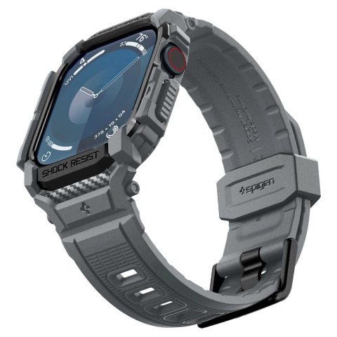 Etui Spigen Rugged Armor na Apple Watch 10 46 mm - szare Etui Spigen Rugged Armor na Apple Watch 10 46 mm - szare