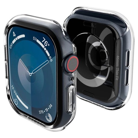 Etui Spigen Thin Fit na Apple Watch 10 46 mm - przezroczyste Etui Spigen Thin Fit na Apple Watch 10 46 mm - przezroczyste