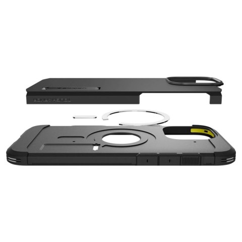 Etui Spigen Tough Armor "T" MagSafe na iPhone 16 Pro Max - czarne Etui Spigen Tough Armor "T" MagSafe na iPhone 16 Pro Max - czarne
