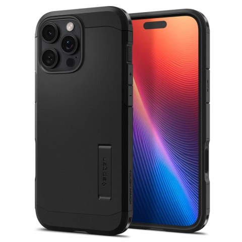 Etui Spigen Tough Armor "T" MagSafe na iPhone 16 Pro - czarne Etui Spigen Tough Armor "T" MagSafe na iPhone 16 Pro - czarne