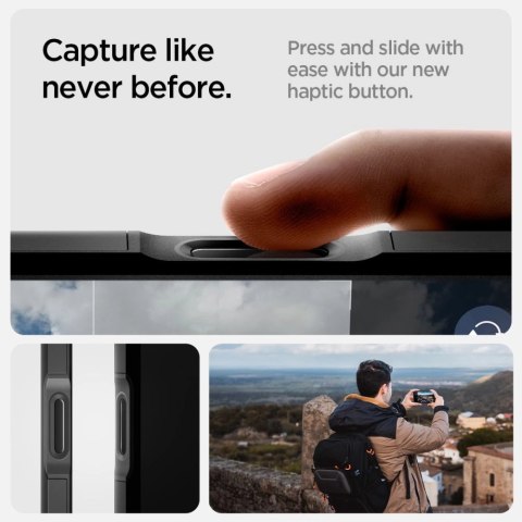 Etui Spigen Tough Armor "T" MagSafe na iPhone 16 Pro - czarne Etui Spigen Tough Armor "T" MagSafe na iPhone 16 Pro - czarne