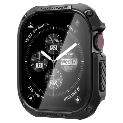 Etui Spigen Tough Armor na Apple Watch 10 46 mm - czarne