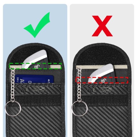 Etui na kluczyki samochodowe Tech-Protect KLR100 blokujące RFID- czarne - carbon