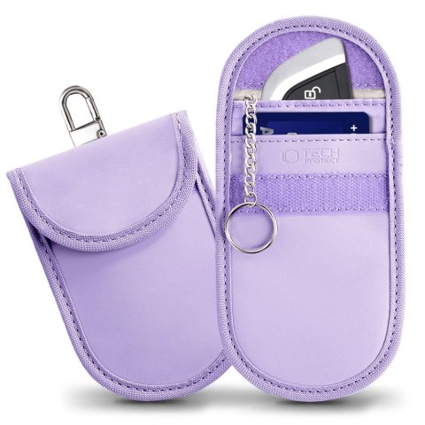 Etui na kluczyki samochodowe Tech-Protect KLR100 blokujące RFID- fioletowe