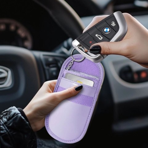 Etui na kluczyki samochodowe Tech-Protect KLR100 blokujące RFID- fioletowe