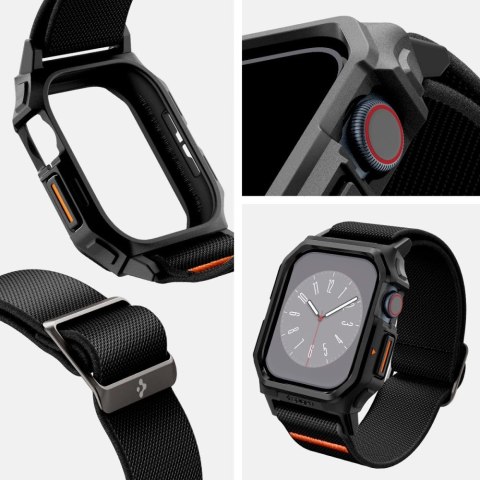 Pasek Spigen Lite Fit "PRO" na Apple Watch 10 42 mm - czarne Pasek Spigen Lite Fit "PRO" na Apple Watch 10 42 mm - czarne