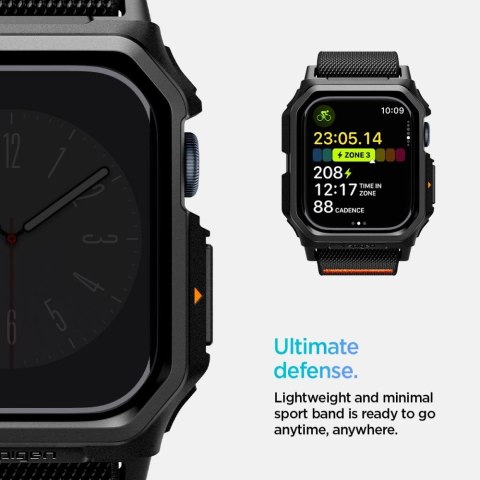 Pasek Spigen Lite Fit "PRO" na Apple Watch 10 42 mm - czarne Pasek Spigen Lite Fit "PRO" na Apple Watch 10 42 mm - czarne