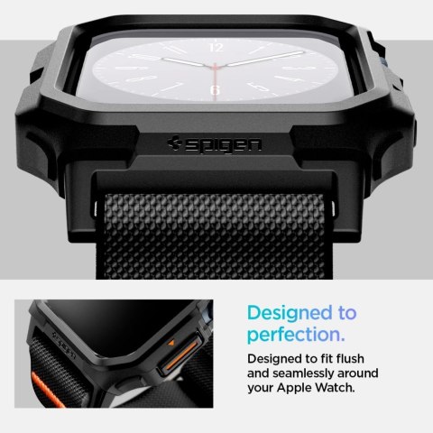 Pasek Spigen Lite Fit "PRO" na Apple Watch 10 42 mm - czarne Pasek Spigen Lite Fit "PRO" na Apple Watch 10 42 mm - czarne
